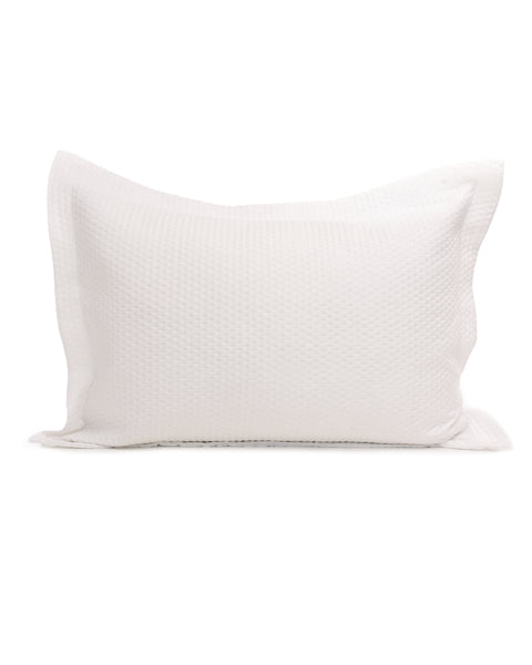 Microsilk Καπιτονέ Μονόχρωμη Oxford Μαξιλαροθήκη Virtuous σε 8 Αποχρώσεις 50x70+5cm-Άσπρο