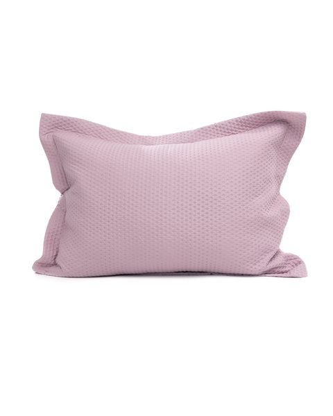 Microsilk Καπιτονέ Μονόχρωμη Oxford Μαξιλαροθήκη Virtuous σε 8 Αποχρώσεις 50x70+5cm-Πούδρα