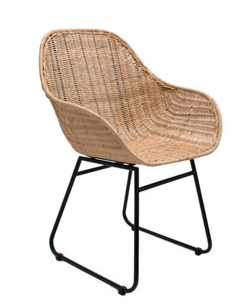 Πολυθρόνα από Φυσικό Rattan Londres 64x54.5x88.5cm