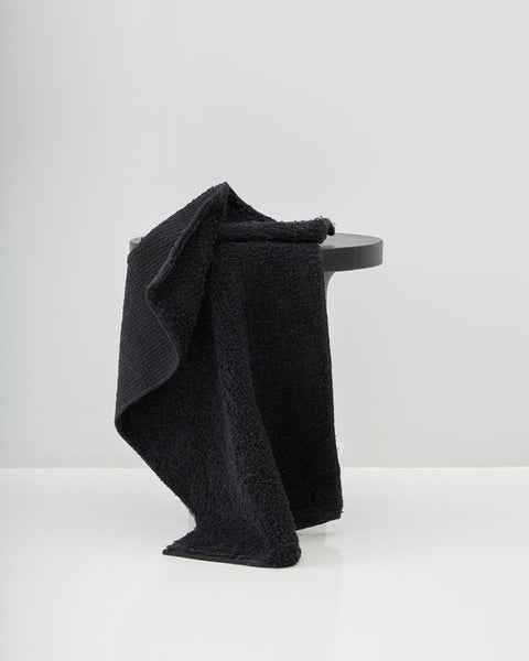 Βαμβακερό Πατάκι Μπάνιου Loop-Μαύρο-50x80cm