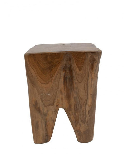 Σκαμπώ Teak Lot 27x27x43cm