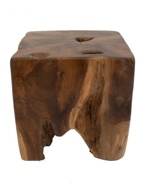 Σκαμπώ Teak Lot 30x30x30cm