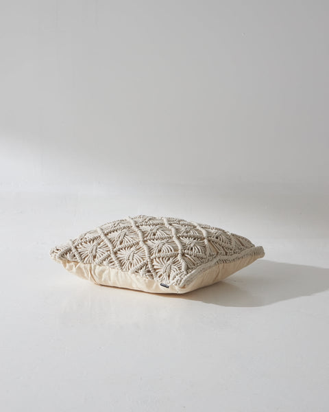 Boho Βαμβακερή Macrame Μαξιλαροθήκη Φιγούρας Luna 40x40cm