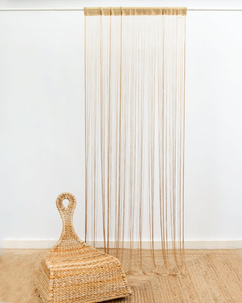 Έτοιμη Ραμμένη Κουρτίνα Κρόσσι 90x250cm Macaroni σε 5 Αποχρώσεις-Bronze Σοκολά