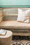 Πλεκτός Διθέσιος Καναπές από Φυσικό Rattan Malawi 123x62x83cm