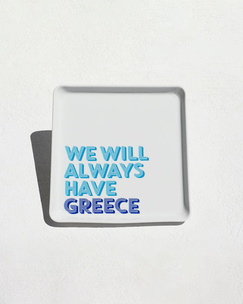 Πιάτο Λευκή Πορσελάνη Memories Tomy K  21x21cm