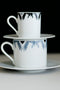 Κούπα Cappuccino με Πιατάκι Rotate Ikat σε 2 Αποχρώσεις