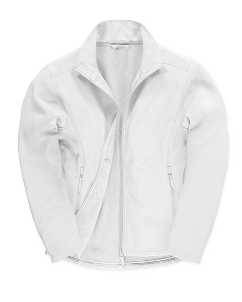 Ανδρικό Αδιάβροχο Μπουφάν Softshell Basic Line σε 6 Αποχρώσεις-Άσπρο-XX Large