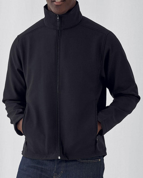Ανδρικό Αδιάβροχο Μπουφάν Softshell Basic Line σε 6 Αποχρώσεις-Μαύρο-Medium