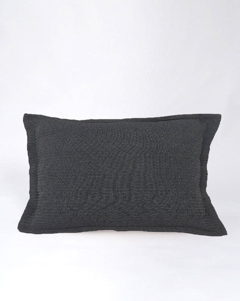 Διακοσμητική Oxford Μαξιλαροθήκη Nairi 50x70+3cm-Μαύρο