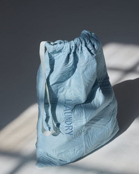 Microsilk Σάκος Απλύτων με Κέντημα Laundry Bag Nomas σε 2 Διαστάσεις-30x50cm-Άκουα