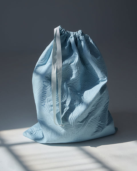 Microsilk Σάκος Απλύτων με Κέντημα Laundry Bag Nomas σε 2 Διαστάσεις-50x70cm-Άκουα