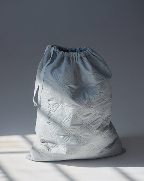 Microsilk Σάκος Απλύτων με Κέντημα Laundry Bag Nomas σε 2 Διαστάσεις-50x70cm-Γκρι