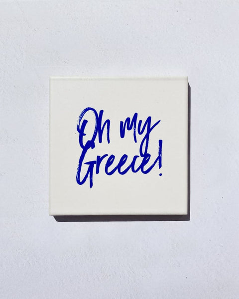 Κεραμικό Σουβέρ Oh my Greece! Tomy K 10x10cm