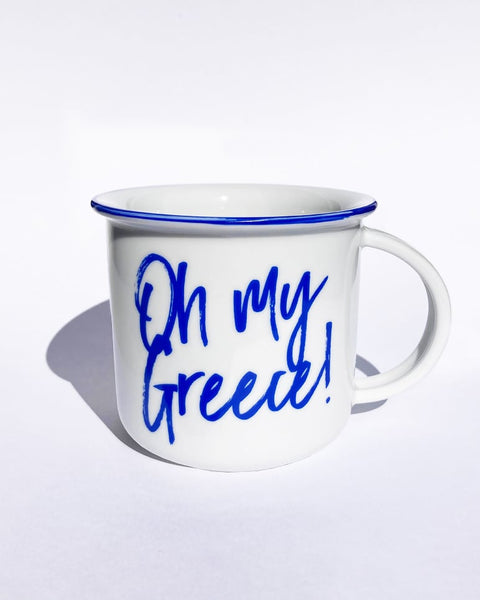 Κούπα Λευκή Πορσελάνη Oh my Greece! Tomy K 250ml
