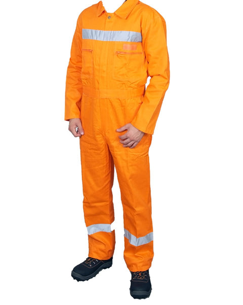 Βαμβακερή Ολόσωμη Φόρμα Εργασίας Boiler Suit Industrial σε 3 Αποχρώσεις
