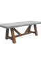 GFRC Ορθογώνιο Τραπέζι Concrete Fiberglass Oriel 100x200x75cm