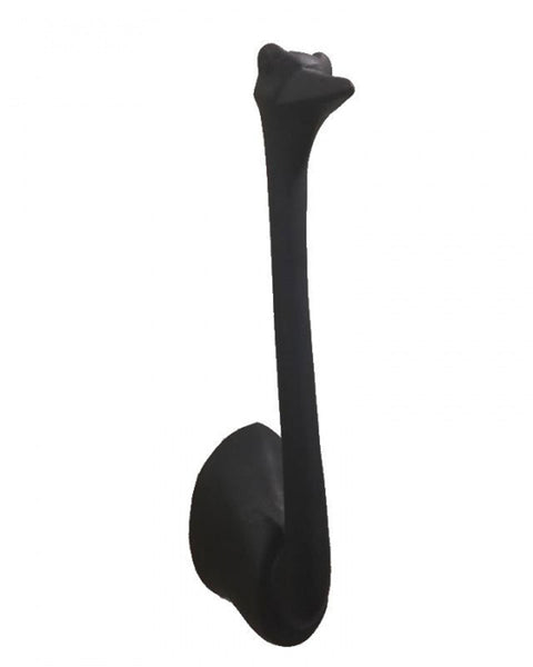 Διακοσμητικό Ξύλινο Άγκιστρο Τοίχου Animal Big Ostrich Υ30cm σε 7 Αποχρώσεις-Μαύρο