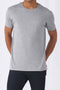 Unisex Βαμβακερό T-Shirt με Λαιμόκοψη Basic Line 4 Αποχρώσεις-Γκρι-Small