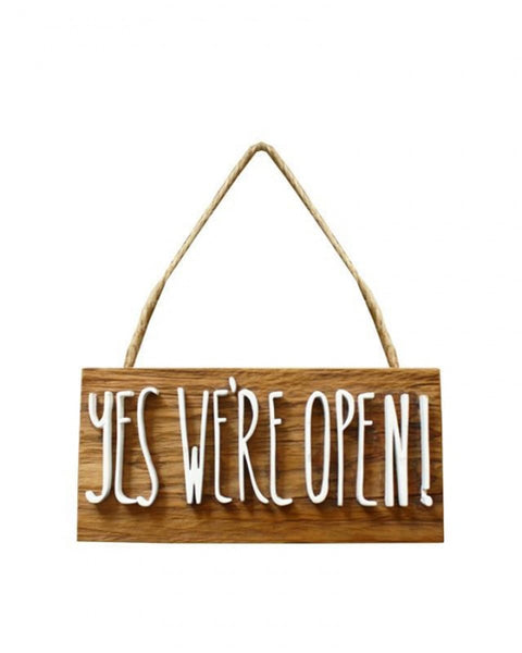 Διακοσμητική Πινακίδα We Are Open 25x12cm