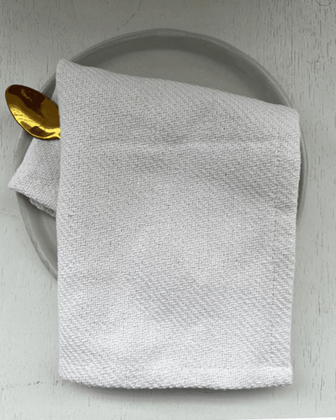 Βαμβακερό Ποτηρόπανο με Φάσα Pluton 36x55cm-Εκρού