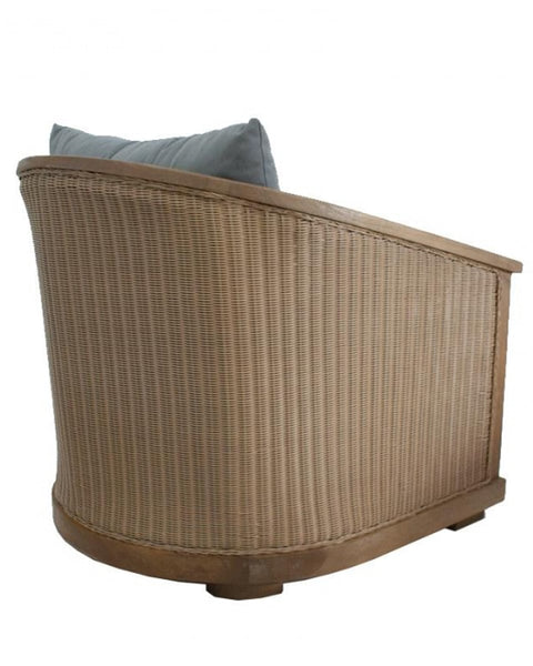 Πολυθρόνα με Μαξιλάρι Από Ξύλο Teak Grade B & Κορδόνι Alexandra 74x85x75cm