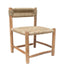 Πολυθρόνα Από Ξύλο Teak Πλεκτή με Κορδόνι Bali 60x60x80cm