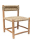Πολυθρόνα Από Ξύλο Teak Πλεκτή με Κορδόνι Bali 60x60x80cm