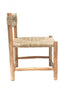 Πολυθρόνα Από Ξύλο Teak Πλεκτή με Κορδόνι Bali 60x60x80cm