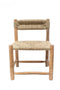 Πολυθρόνα Από Ξύλο Teak Πλεκτή με Κορδόνι Bali 60x60x80cm
