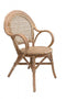 Πλεκτή Πολυθρόνα από Φυσικό Rattan & Bamboo Joyce 57x58.5x93.5cm