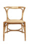 Πλεκτή Πολυθρόνα από Φυσικό Rattan & Bamboo Kaciana 81x55x57cm
