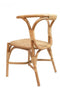 Πλεκτή Πολυθρόνα από Φυσικό Rattan & Bamboo Kaciana 81x55x57cm