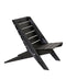 Lounge Μαύρη Ξύλινη Πολυθρόνα Forro 60.5x60.5x75cm