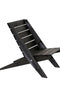 Lounge Μαύρη Ξύλινη Πολυθρόνα Forro 60.5x60.5x75cm