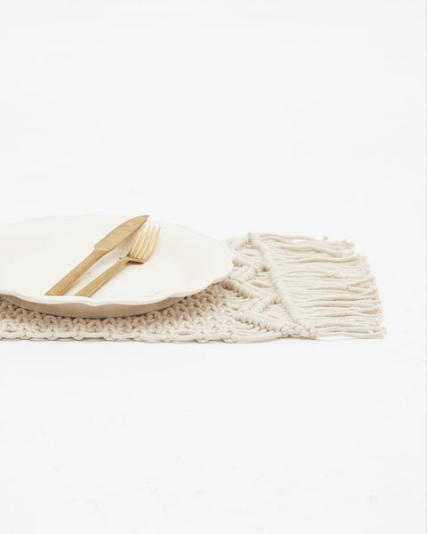 Boho Βαμβακερό Macrame Σουπλά Prairie 25x40cm