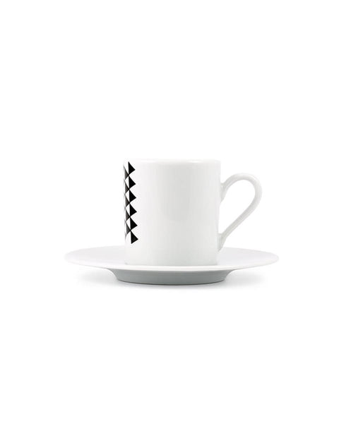 Κούπα Espresso με Πιατάκι Rotate Pyramid