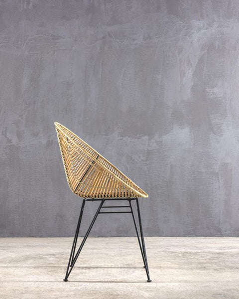 Πολυθρόνα από Φυσικό Rattan Rotang 65x63x88cm