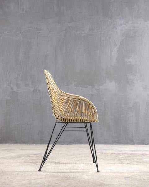 Πολυθρόνα από Φυσικό Rattan Rotang II 65x53x91cm