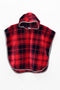 Βαμβακερό Βελουτέ Ζακάρ Παιδικό Πόντσο Πισίνας Καρώ Hicky 