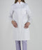 Γυναικεία Λευκή Ιατρική Ρόμπα με Γιακά Μάο Scrub