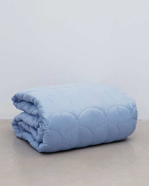 Μονόχρωμο Κουβερλί Microfiber Sandy σε 11 Αποχρώσεις-Σιέλ-Super Υπέρδιπλη