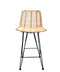 Ψηλό Σκαμπώ απο Φυσικό Rattan Pilar 44x50x65/90cm