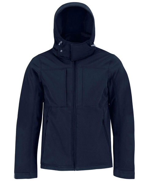 Ανδρικό Αδιάβροχο Μπουφάν Softshell με Κουκούλα Basic Line σε 4 Αποχρώσεις