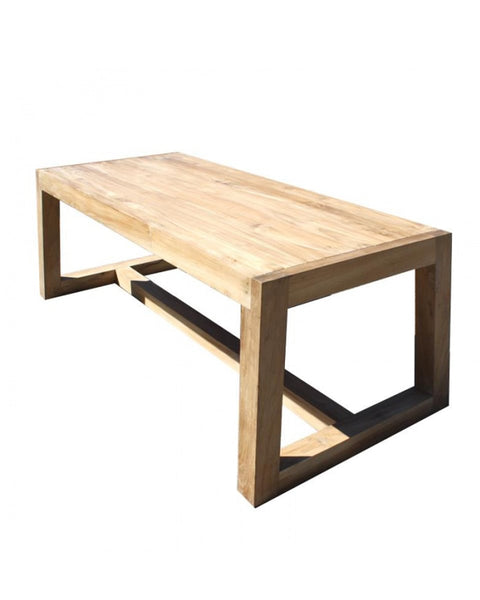 Τραπέζι Φαγητού από Ξύλο Teak Space 90x220x75cm