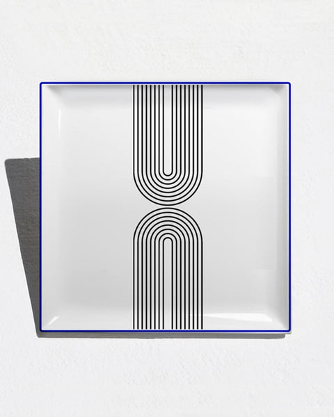Πιάτο Λευκή Πορσελάνη Stadium Tomy K 21x21cm