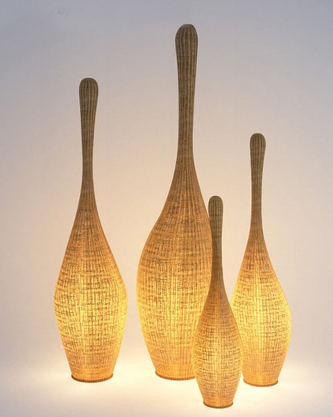 Rattan Μεσαίο Επιδαπέδιο Φωτιστικό Sugarra 150cm