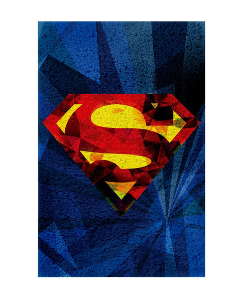 Παιδικό Χαλί Superman Logo Warner Bros σε 2 Διαστάσεις
