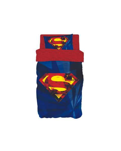 Σετ 3 Τεμαχίων Παιδικά Σεντόνια Superman Logo Warner Bros 165x250cm