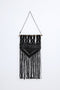 Boho Διακοσμητικό Τοίχου Macrame Tagger-Μαύρο
